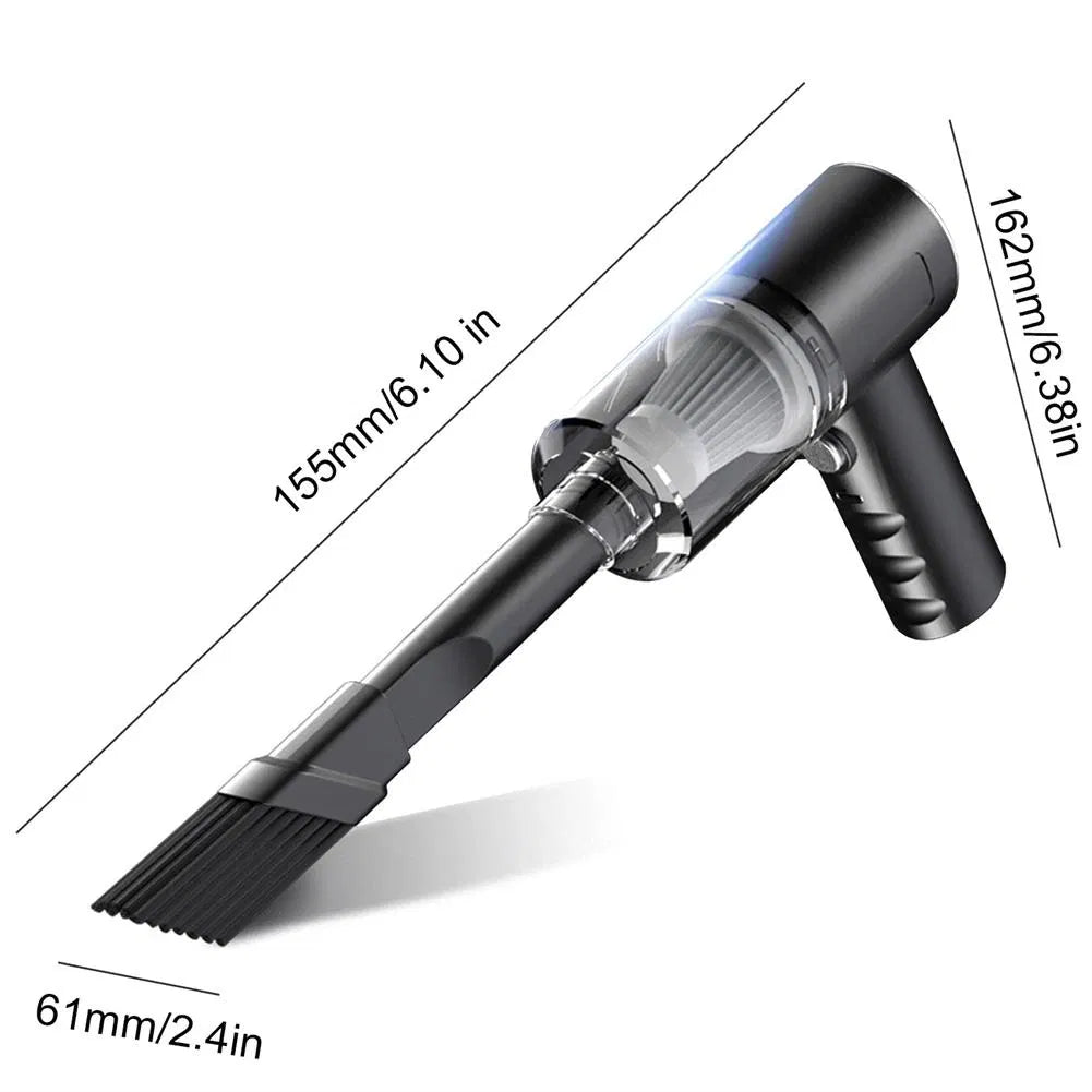 Portable Car Vacuum Cleaner – 120W Rechargeable